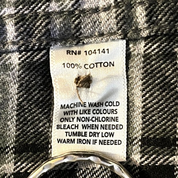 Field & Stream Mens Size L Flannel Plaid Long Sleeve Button Down Shirt Cotton - Picture 7 of 8